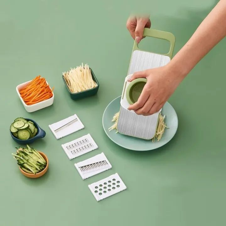 5in1 Vegetable Cutter Stainless Steel Multifunctional Grater For Vegetables Slicers Shredders Peeler